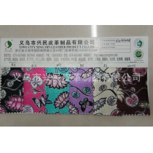 义乌市兴民皮革制品有限公司-厂家直销色丁发泡 色丁革 色丁化纤里料 色丁印荷花蝴蝶
