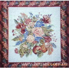 桐乡市大麻煜华布艺织造厂-AF--027涤棉提花靠垫抱枕面料50CM*50CM
