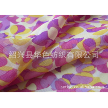 绍兴县华色纺织有限公司-女装面料75D雪纺印花布料