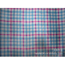 吴飞26-九牧布业 供应服装里料格子印花布（210T轻盈纺）