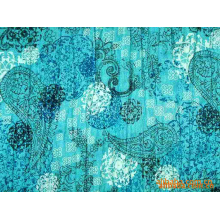 绍兴县圣溢贸易有限公司-供应TC印花压绉衬衫面料