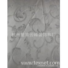 杭州碧涛云峰装饰布厂-全涤色织提花窗帘布， 条纹窗帘布，纺织厂直销