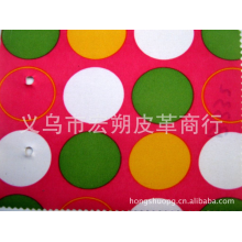 义乌市宏朔皮革商行-批发供应300Dpvc印花牛津布印花pvc印圆点pvc压延300Dpvc/B332