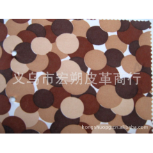 义乌市宏朔皮革商行-供300D方格PVC/PU白底印花箱包布面料厂家直销300D/PVC印花B305