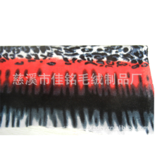 慈溪市佳铭毛绒制品厂-供应二色横条豹纹布 厂家 全涤纶复合面料