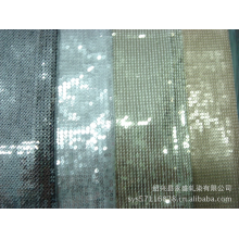 绍兴县永盛轧染有限公司-供应珠片(亮片）3mm网布绣花布
