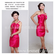 长兴兴洲塑料模具制品有限公司-厂家直销高档婚纱晚礼服面料 395缎 100多种颜色供选择