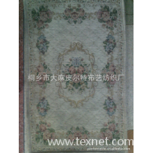 桐乡市大麻皮尔特布艺纺织厂-厂家直销 雪尼尔色织提花 地毯面料