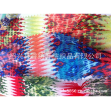绍兴县香纺轩纺织品有限公司-雪纺定位花印花，现货，可定做