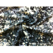 绍兴县香纺轩纺织品有限公司-亚光 花瑶绉印花 迷彩印花