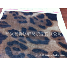 绍兴县香纺轩纺织品有限公司-雪纺印花 新款豹纹印花，有现货 可来样定做