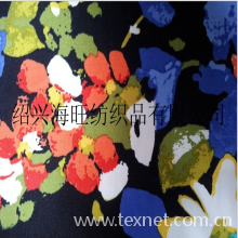 绍兴海旺纺织品有限公司-108*65 16*12纱卡染色印花
