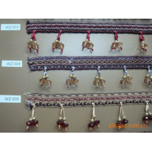 绍兴县麦卡米纺织品有限公司-厂家供应优质家纺花边，服装花边，流苏花边，珠子花边，手工花边