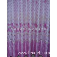 绍兴县迈发纺织品有限公司-厂家批发窗帘 半遮光横条亮丝印花窗帘  2.8米落地窗帘 颜色多