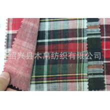 绍兴县木帛纺织有限公司-现货供应全棉40S色织双层布/色织布/双层布/乞丐布/格子布