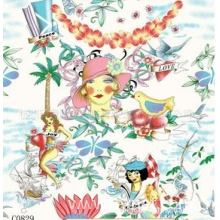 绍兴市黄道婆贸易有限公司-生产全棉弹力贡缎数码印花面料
