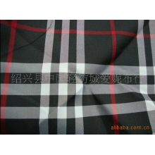 绍兴县中国轻纺城爱妮布行-全涤色织斜纹加密格子面料