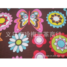 义乌市玲梅皮革商行-专业生产：牛津布5分格印花pvc  箱包 账蓬 购物袋布料 厂家批发