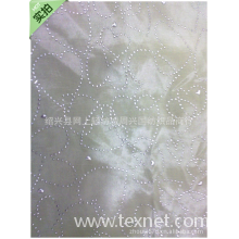 绍兴县网上轻纺城周兴国纺织品商行-专业加工雪纺 滴塑烫金花型面料