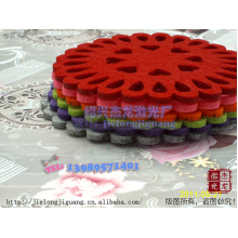 绍兴县柯桥杰龙窗帘加工店-激光加工，无纺布，酒店餐垫，杯垫 tl-47