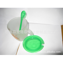 苍南县龙港联正注塑制品加工厂-各种颜色塑料盖，磨砂杯盖，广告杯盖子，桃形盖，勺子盖
