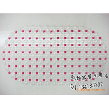 义乌市蝶姿家居用品厂-新款水珠彩珠浴垫 PVC浴室防滑地垫66*37cm 0.32kg