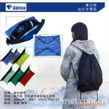 浙江爱吉斯家纺有限公司-厂家直销蓝色领域户外出行方便袋购物袋旅行包