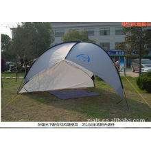 浙江爱吉斯家纺有限公司-蓝色领域 天极天幕 超大天幕 三角凉棚 垂钓遮阳棚带挡风墙