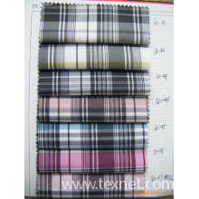 绍兴县恒志纺织品服饰有限公司染印科-现货供应100D*100D全涤色织格子布