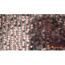绍兴县怡禾贸易有限公司-厂家直销钉珠绣花面料