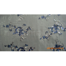 绍兴县怡禾贸易有限公司-厂家直销亮片绣花布