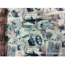 绍兴县福格纺织品有限公司-绍兴厂家现货供应涤塔夫仿真丝色丁印花布。