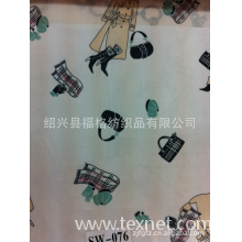绍兴县福格纺织品有限公司-厂家现货供应涤塔夫仿真丝色丁印花布。