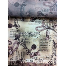 绍兴县福格纺织品有限公司-厂家现货供应涤塔夫仿真丝色丁印花布。
