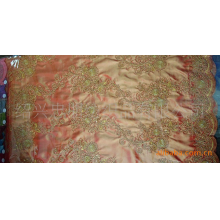 绍兴忠朋纺织品有限公司-全涤锦涤纺 盘带绣花布 绣花面料 服饰 家纺