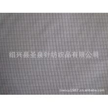 绍兴圣泉针纺织品有限公司-低弹150D/144F格子抽条超细绒布