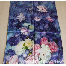 嘉兴市易立纺织服饰丝印有限公司-印花真丝素绉缎（10mm-19mm)