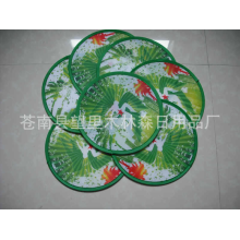 苍南县望里木林森日用品厂-大量供应各种印刷的促销折叠飞盘 尼龙飞盘 （印刷各种LOGO）