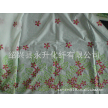 绍兴县永升化纤有限公司-全棉多色线绣花布