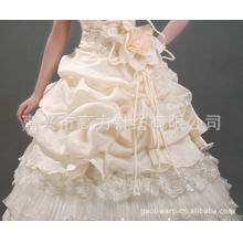 嘉兴市高力针纺有限公司-供应新款婚纱面料-木棉纱，欧根纱，闪光绉纱