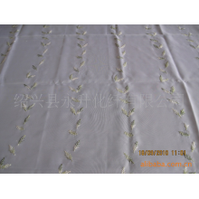 绍兴县永升化纤有限公司-特丽纶小叶子绣花窗帘面料