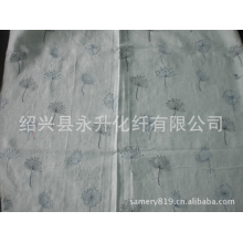 绍兴县永升化纤有限公司-亚麻棉多色线绣花面料
