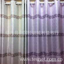 绍兴县中国轻纺城利益布行-厂家生产现货 阳离子提花遮光布 窗帘布