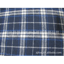 绍兴县恒志纺织品服饰有限公司-供应CVC色织格子拉毛法兰绒面料（适合做睡衣）