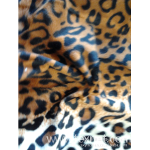 绍兴市银山纺织品有限公司-豹纹经编KS 印花豹纹 短毛绒