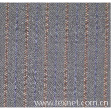 cn weifang mingyang worsted & garments co.-条子哔叽毛60%涤40%西服面料 