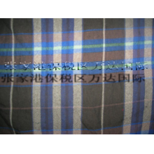 张家港保税区万达国际贸易有限公司-毛棉格子呢 