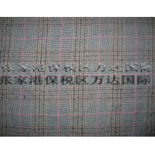 张家港保税区万达国际贸易有限公司-毛棉格子呢 
