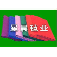河北省南宫市星晨毡业有限公司-彩色毛毡 