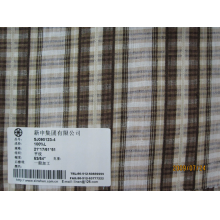 吴江市新申织造有限公司-亚麻色织条纹布料